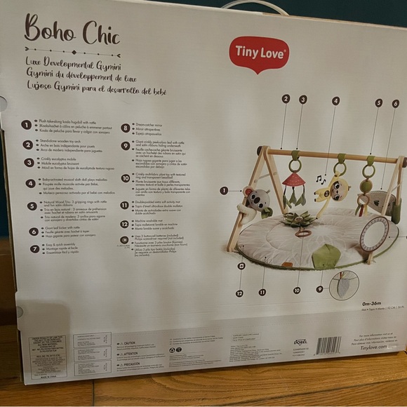 BOHO CHIC LUXE DEVELOPMENTAL GYMINI - Play Gym Newborn 0m-36m by Tiny Love - Picture 9 of 9